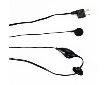 Ear Piece and Microphone - 2 pin Standard